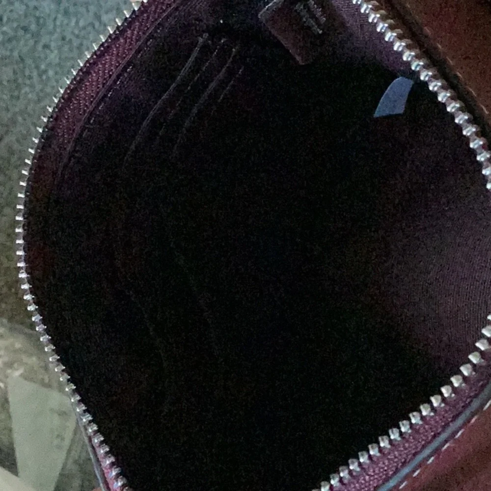 Coach Dual-Tone Wristlet in Brown and Red - Picture 6 of 10